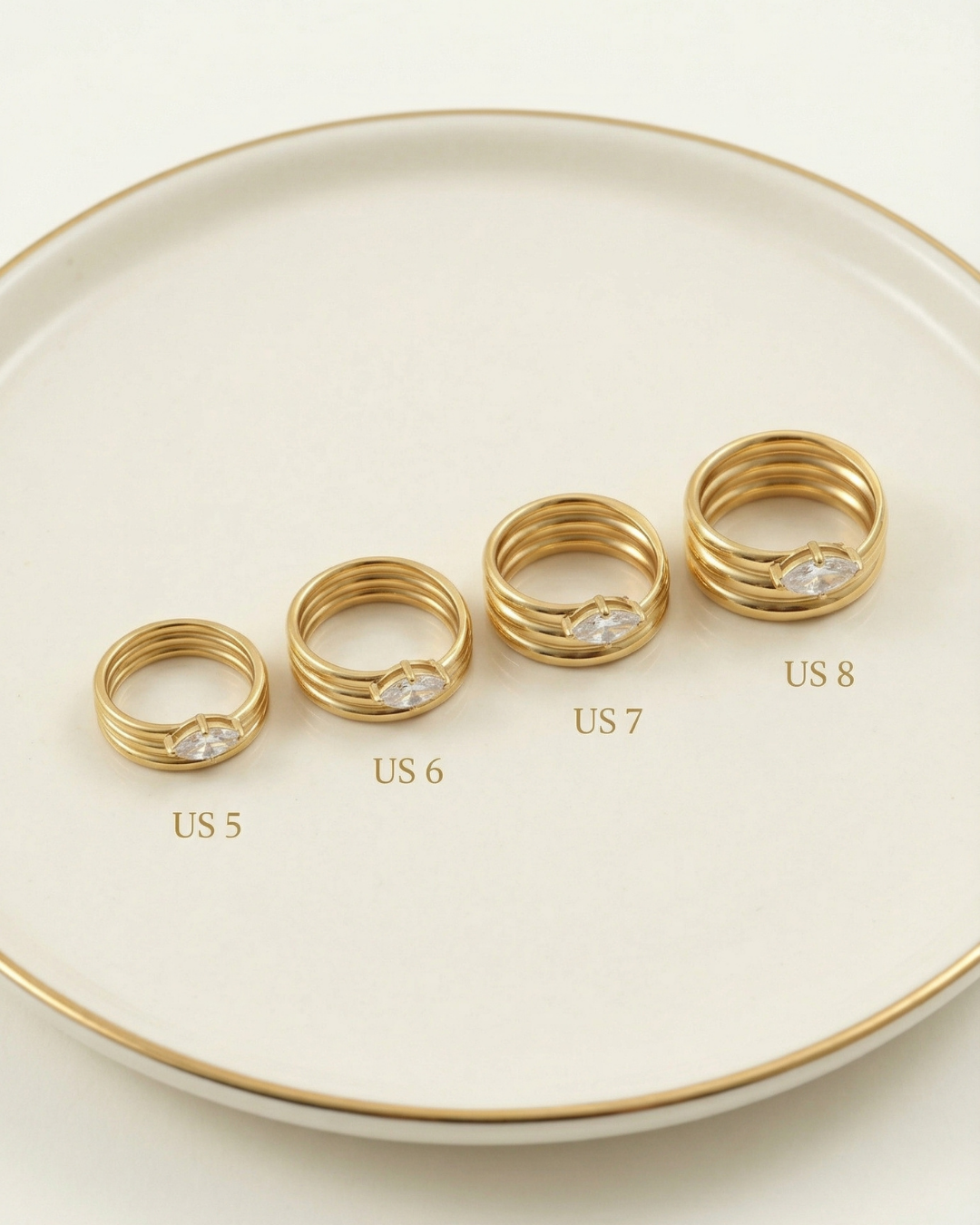 316L Zirconia Tripple Layerd Ring | サージカルステンレス316L