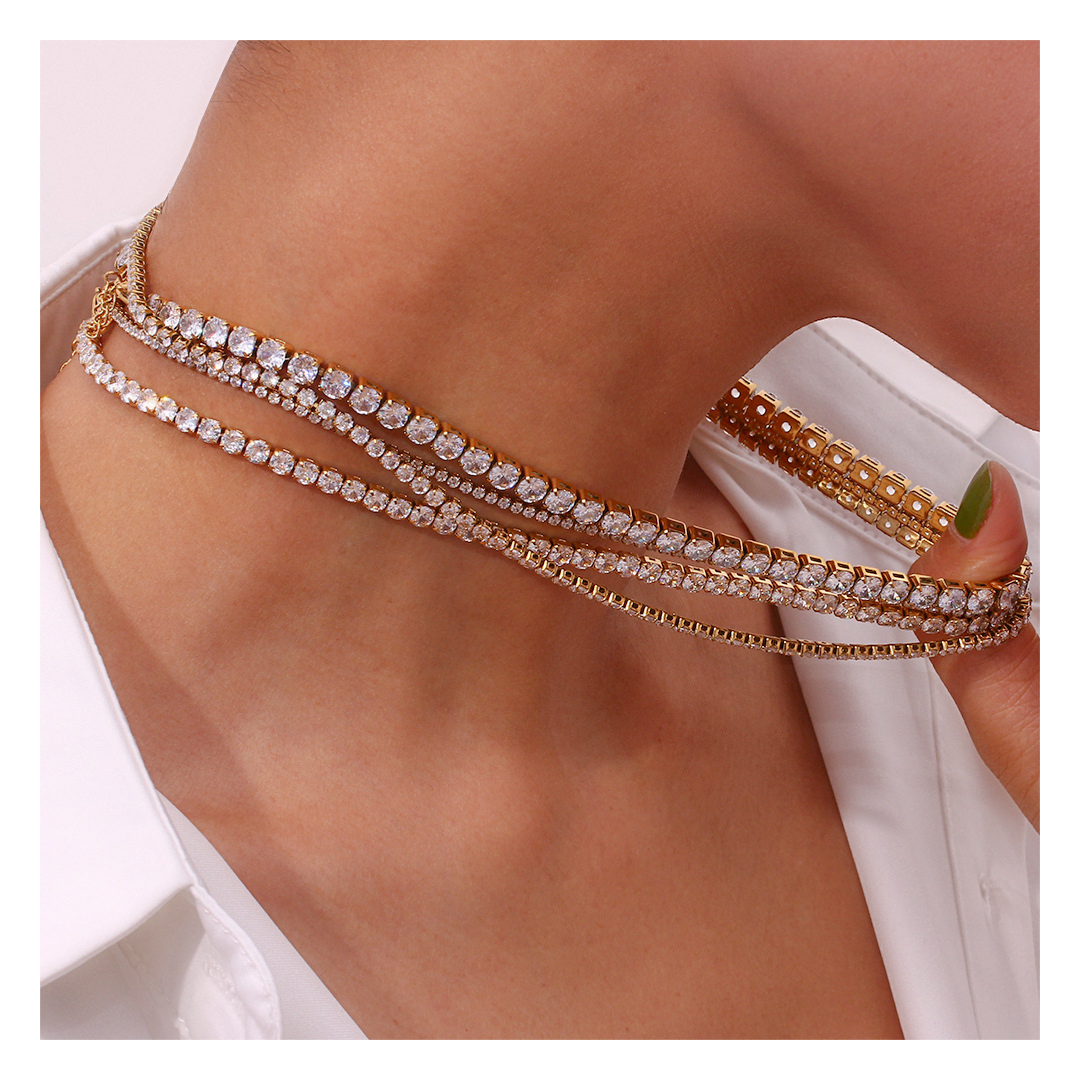 316L Zirconia Necklace 4 size - ネックレス｜Misy Jewelry