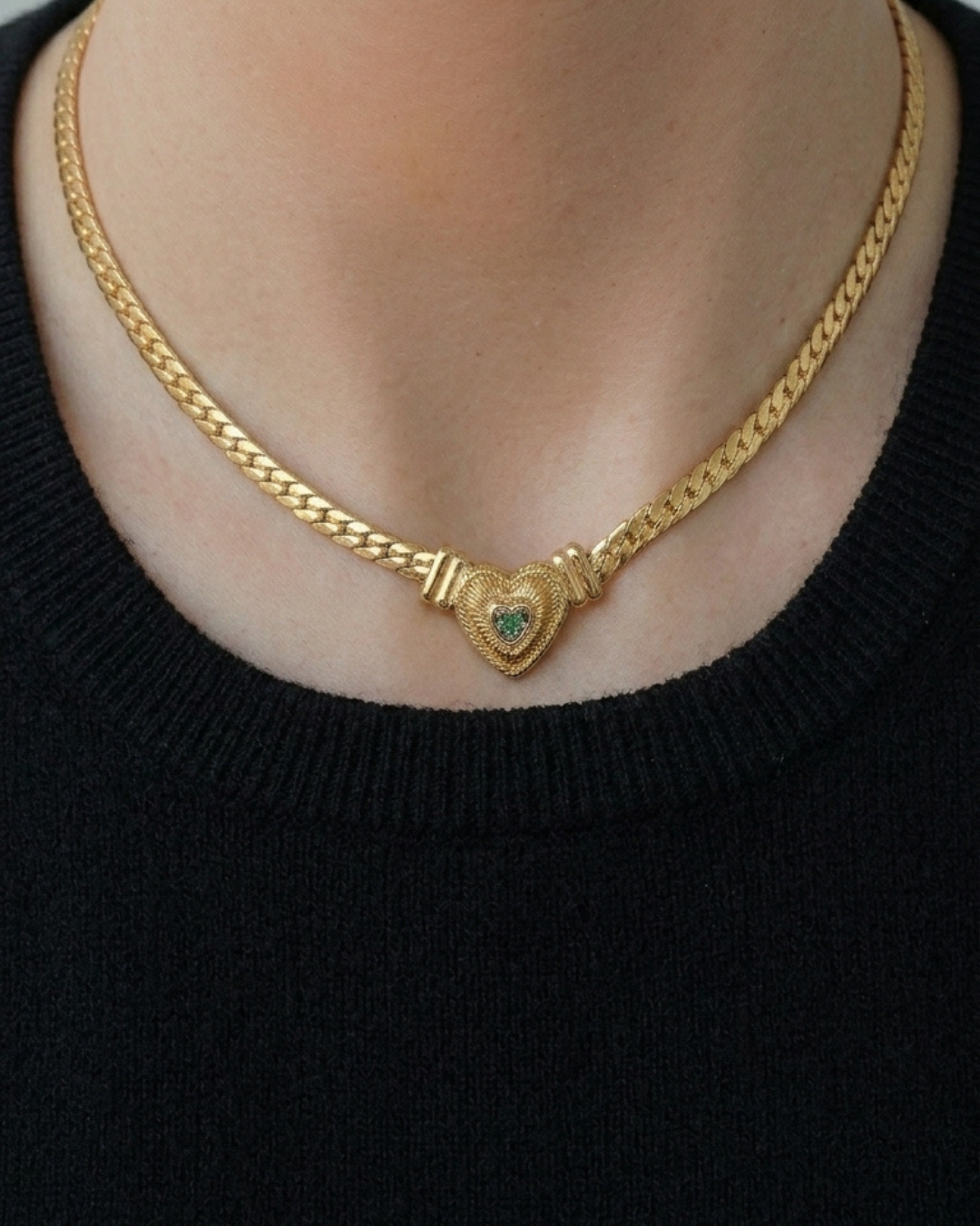 316L Bold Heart Choker Necklace — ディテール | ネックレス | サージカルステンレス316L | Misy Jewelry