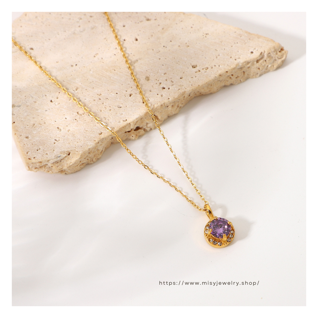 316L  Zirconia necklace 詳細画像9｜Misy Jewelry