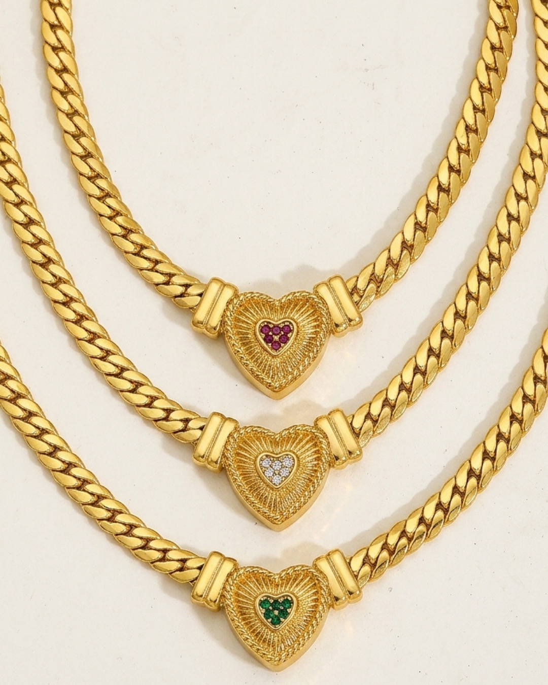 316L Bold Heart Choker Necklace — ディテール | ネックレス | サージカルステンレス316L | Misy Jewelry