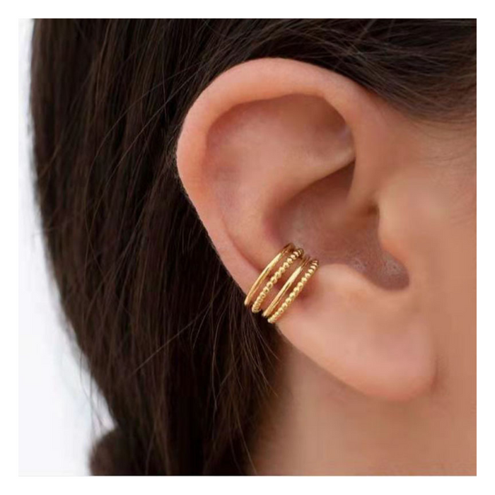 316L Lined Ear Cuff(Single)
