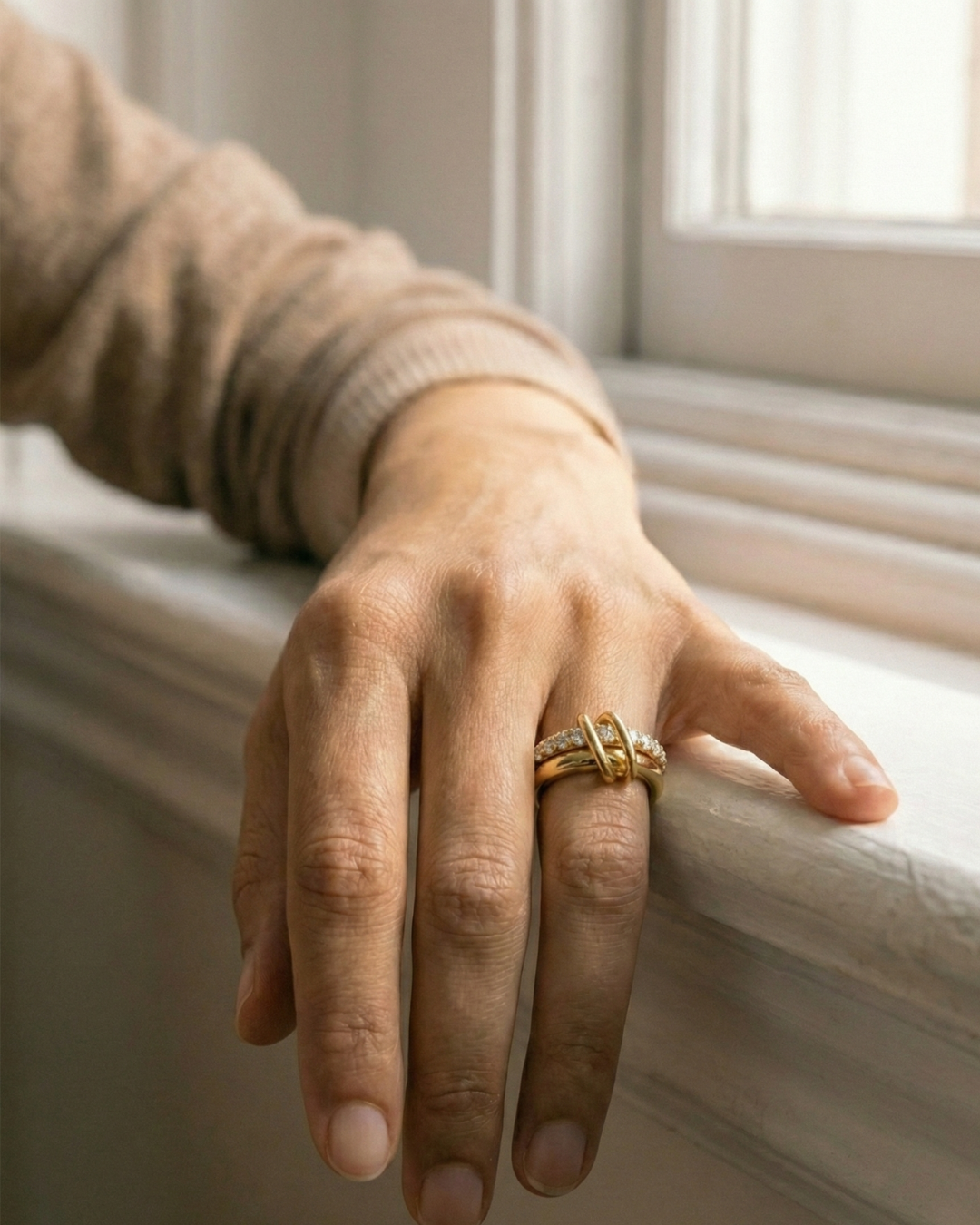 316L  Dual Shine Loop Ring 詳細画像5｜Misy Jewelry