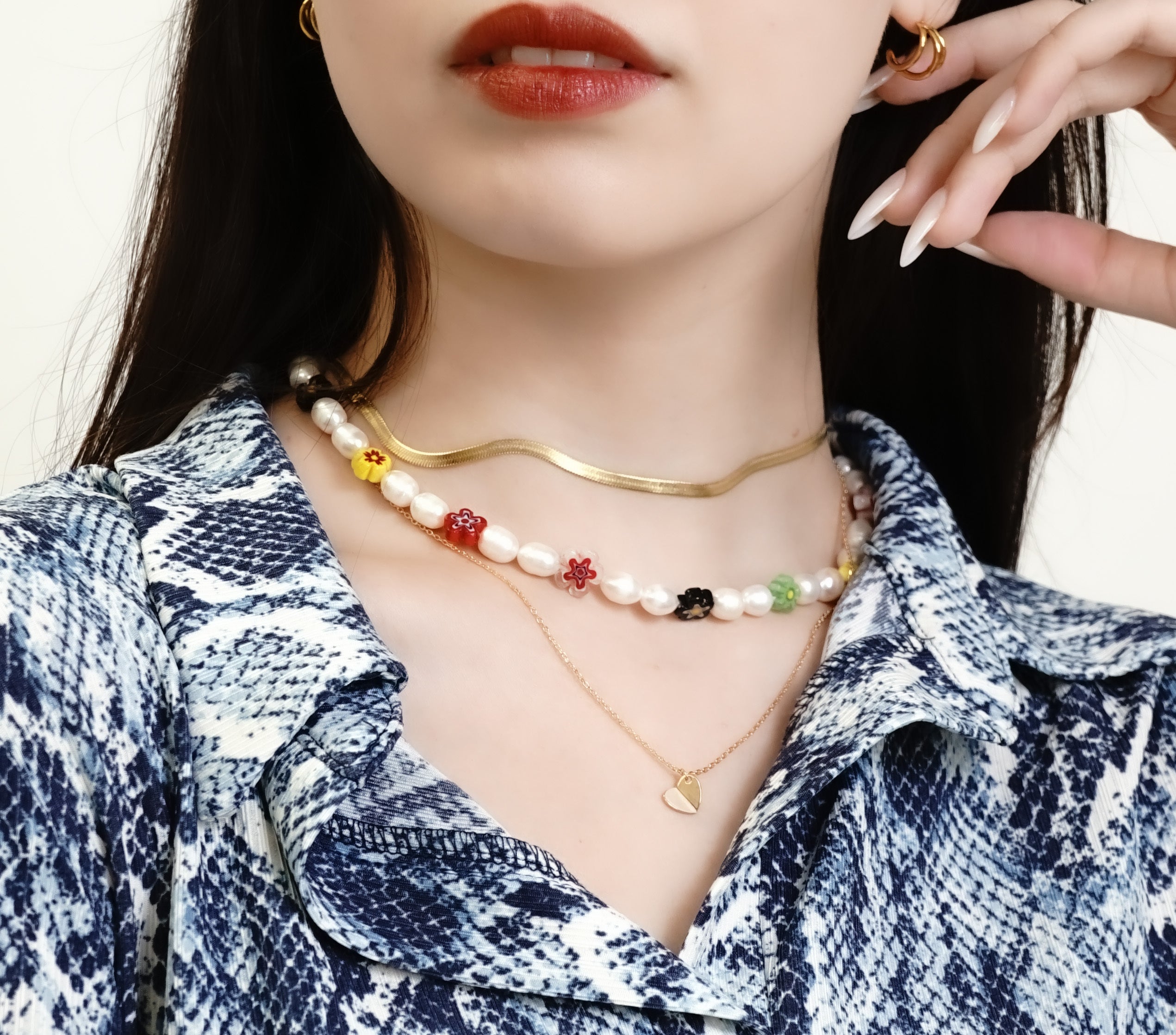 s925 Hoop pierce Triple Earrings — ディテール | リング | サージカルステンレス316L | Misy Jewelry