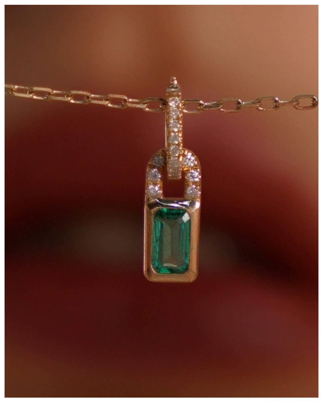 s925 Emerald Glow Necklace - ネックレス｜Misy Jewelry