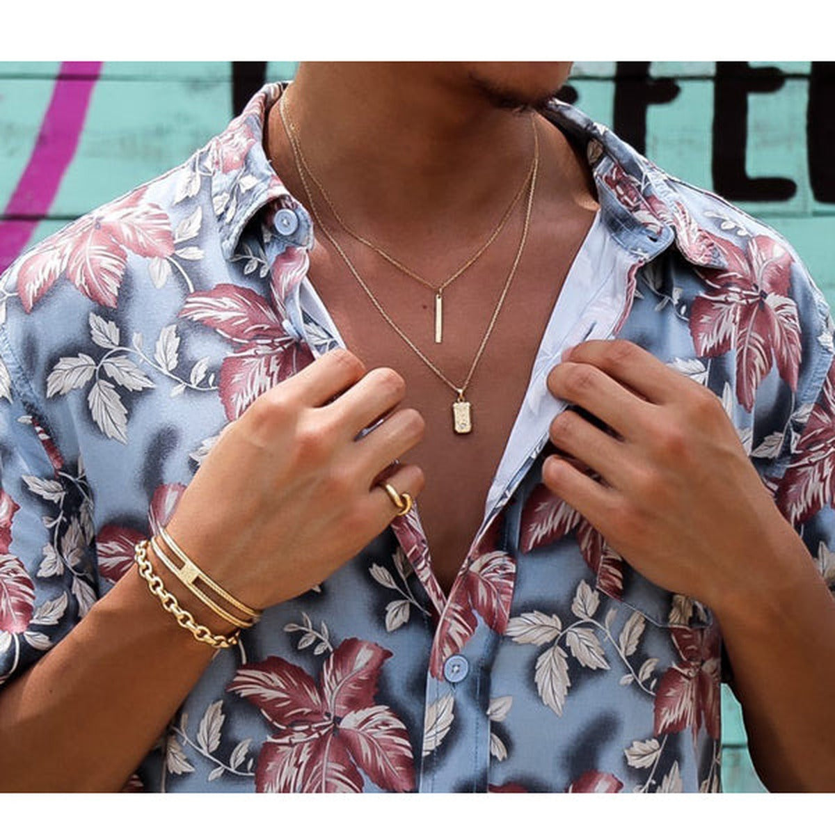 316L Hawaiian Plane Bar Necklace 詳細画像16｜Misy Jewelry