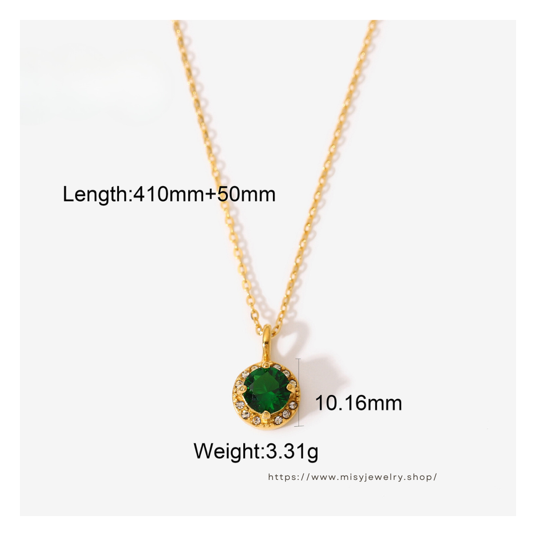 316L  Zirconia necklace 詳細画像11｜Misy Jewelry