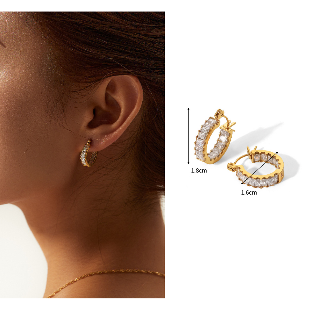 316L Zirconia Round Pierce — ディテール | リング | サージカルステンレス316L | Misy Jewelry