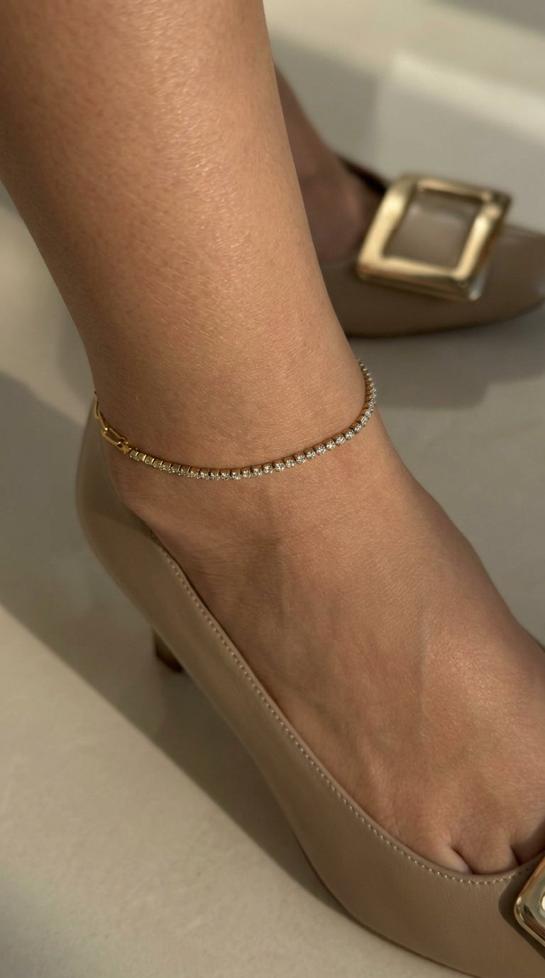316L Chain & Zirconia Bracelet or Anklet — ディテール | ネックレス | サージカルステンレス316L | Misy Jewelry