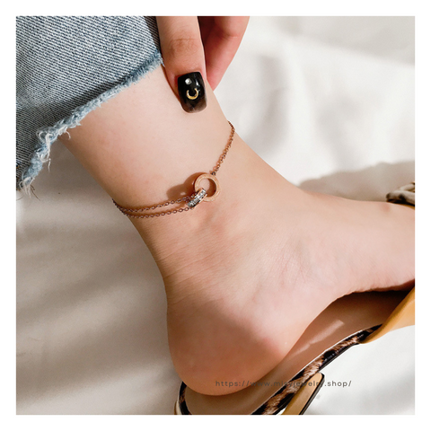316L Double Ring Anklet e7