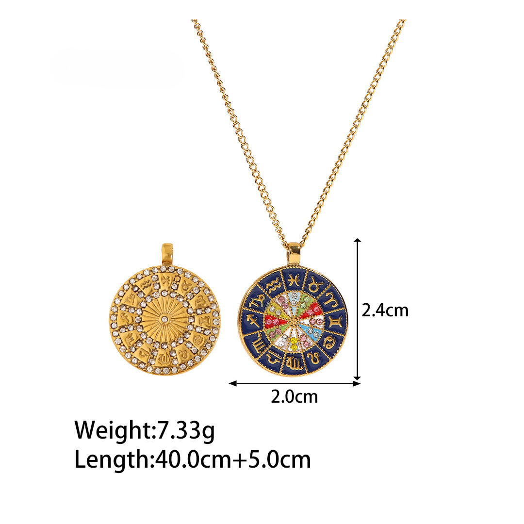 Zodiac Sign Necklace Reversible 詳細画像1｜Misy Jewelry