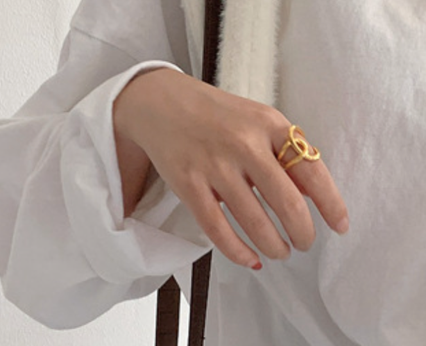 s925 Index ring — 着用イメージ | リング | サージカルステンレス316L | Misy Jewelry