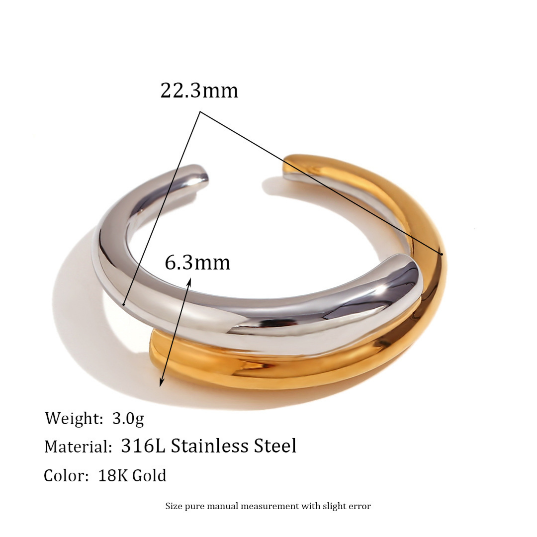 316L Bicolor Cross Ring — ディテール | リング | サージカルステンレス316L | Misy Jewelry