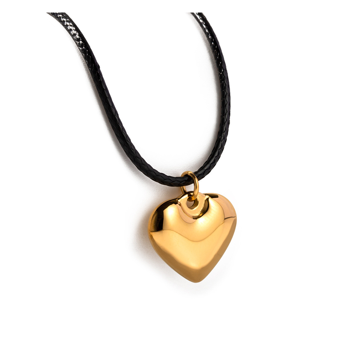 316L Rope Heart Necklace 詳細画像2｜Misy Jewelry