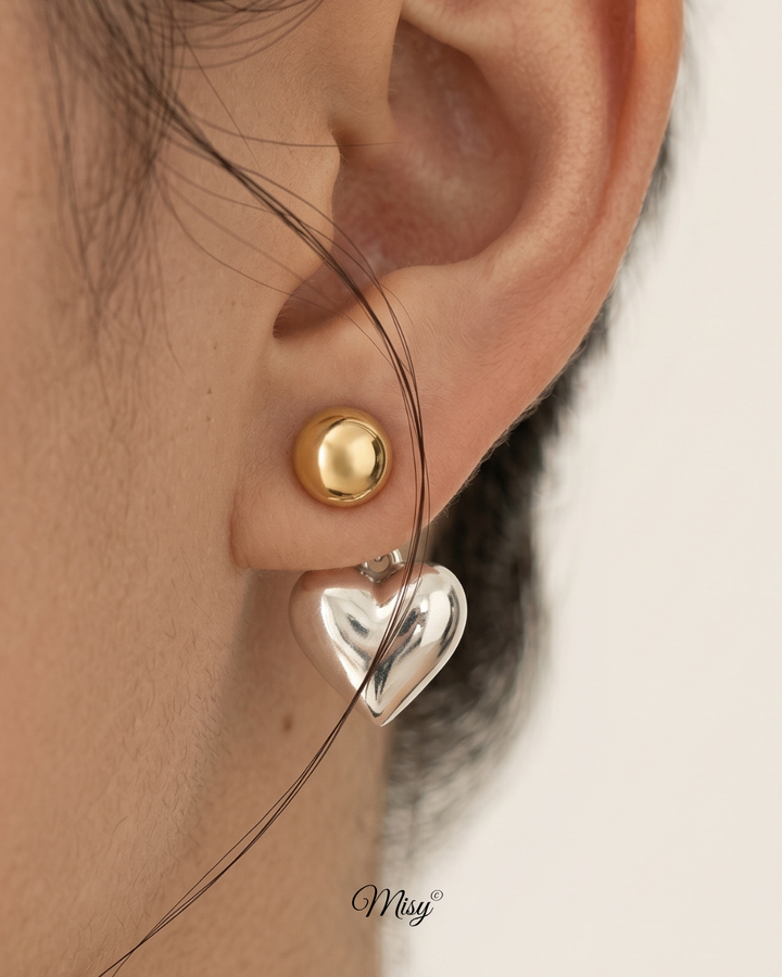 316L Bi-color Heart Pierce