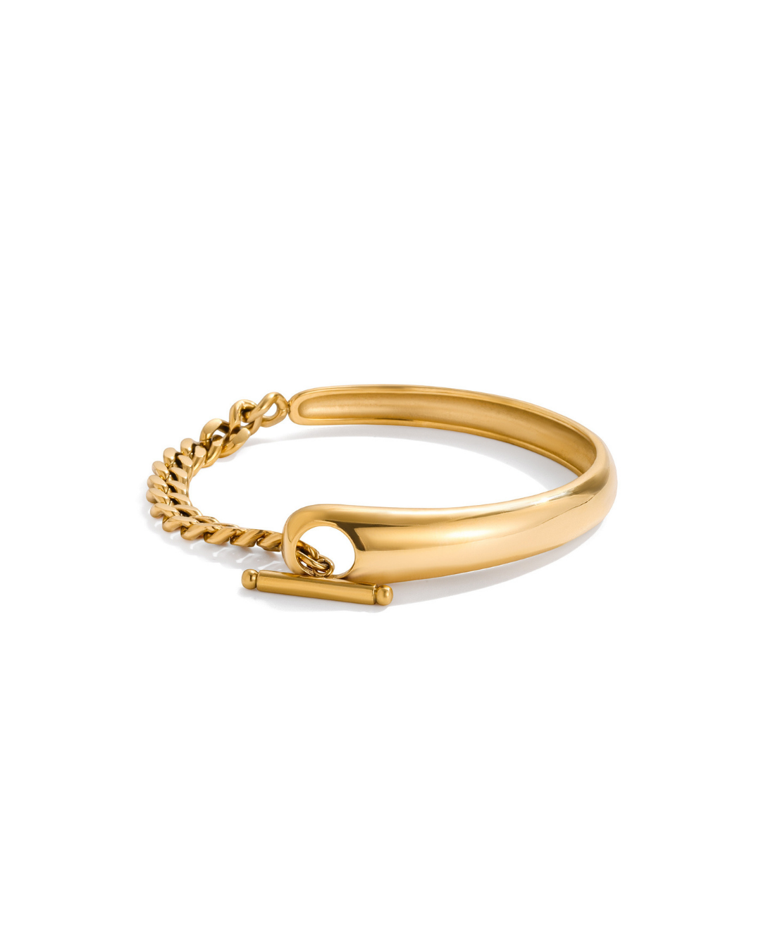 316L T-Bar Curve Chain Bracelet — ディテール | ネックレス | サージカルステンレス316L | Misy Jewelry