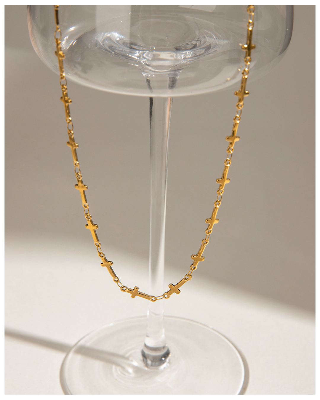 316L Cross Link Necklace 詳細画像8｜Misy Jewelry