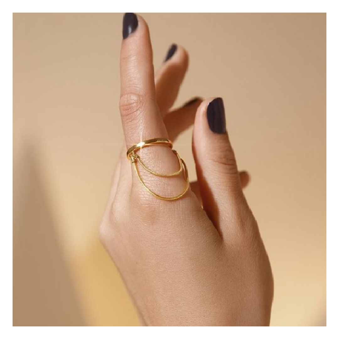 316L Snake Layered Ring - リング｜Misy Jewelry