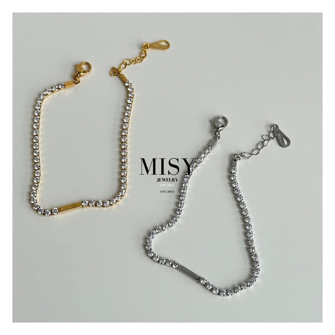 316L Zirconia Pate Anklet 詳細画像6｜Misy Jewelry