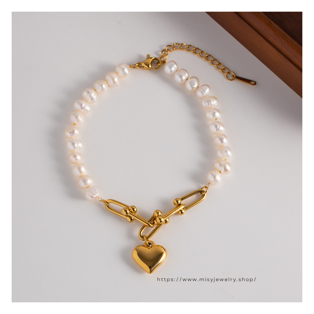 316L U Perl Bracelet — ディテール | ブレスレット | サージカルステンレス316L | Misy Jewelry