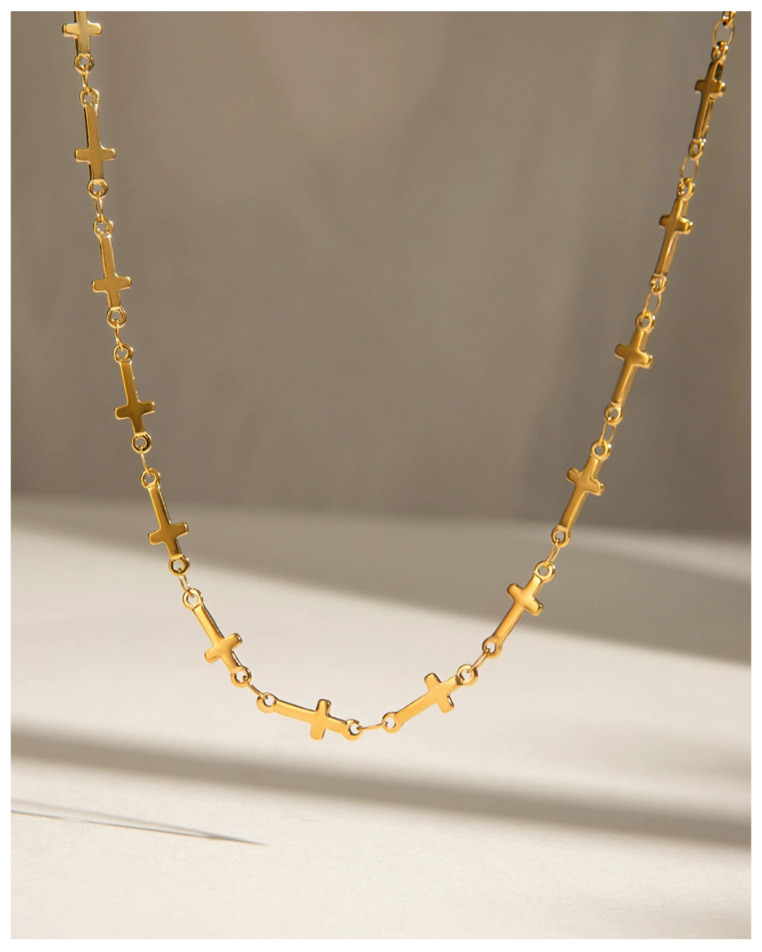 316L Cross Link Necklace 詳細画像3｜Misy Jewelry