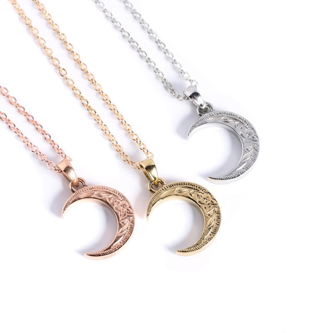 316L Hawaiian Crecent Moon Necklace - ネックレス｜Misy Jewelry