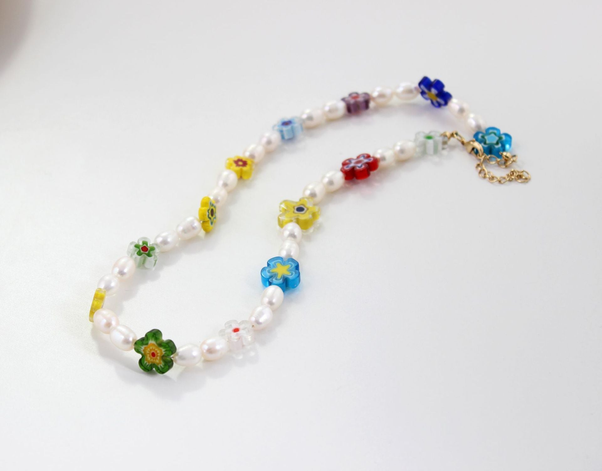 316L Millefiori Perl necklace 2