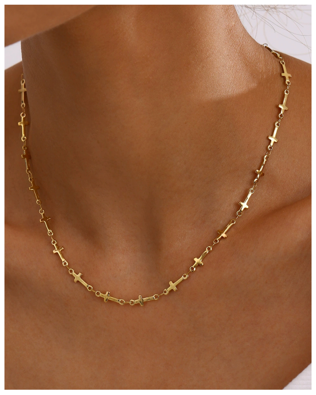 316L Cross Link Necklace 詳細画像2｜Misy Jewelry