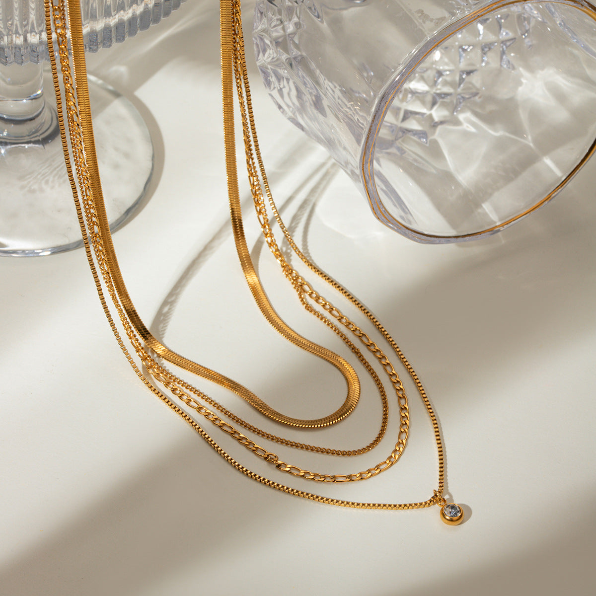 316L Layered Chain Necklace product detail