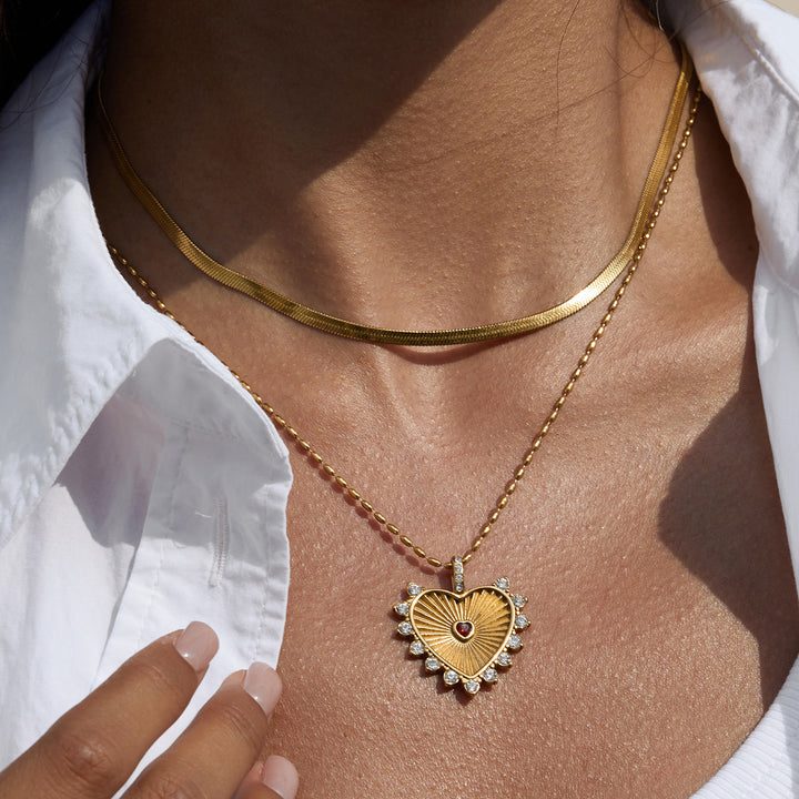 316L Radiant Heart Necklace