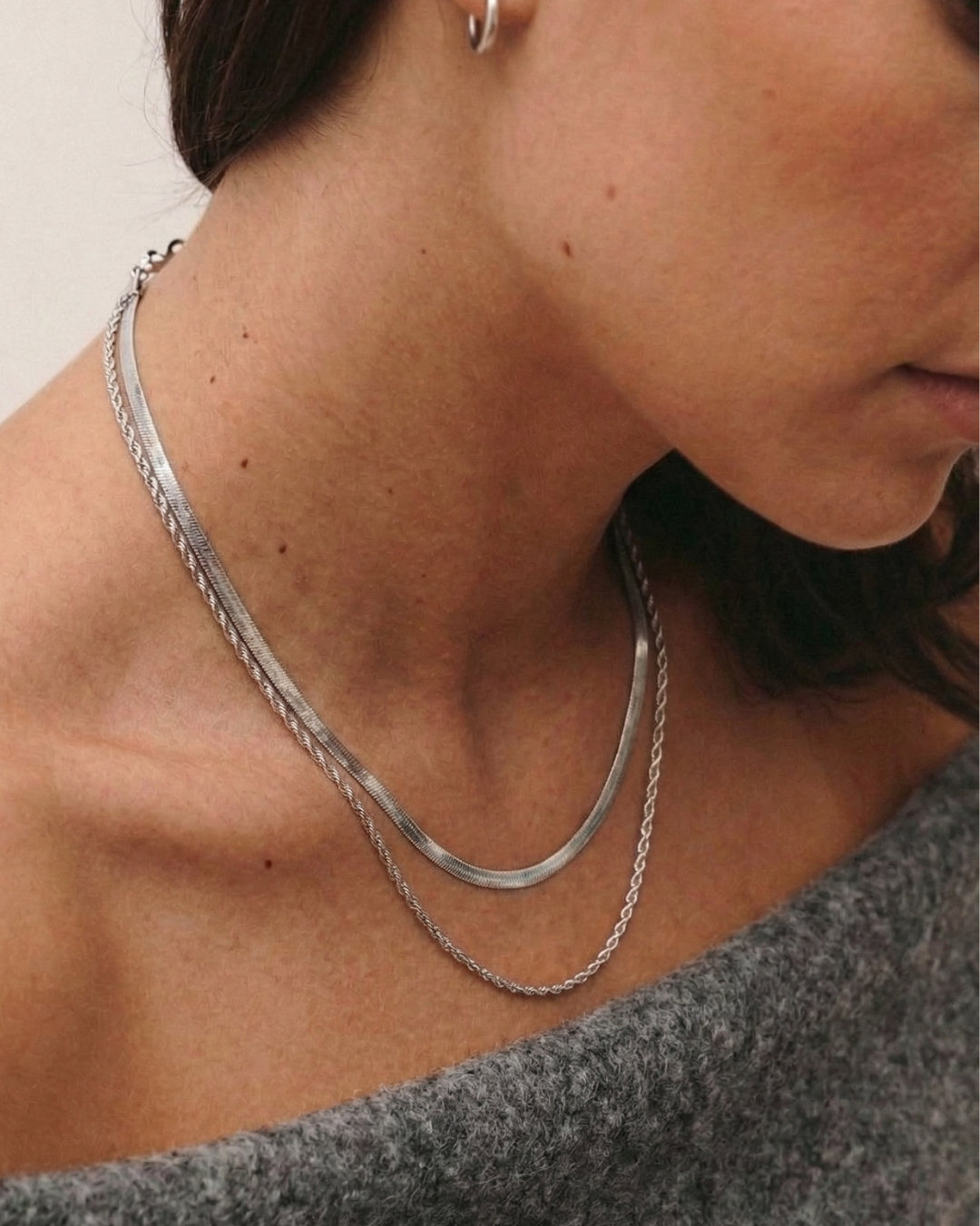 Double Rope Snake Necklace — ディテール | ネックレス | サージカルステンレス316L | Misy Jewelry