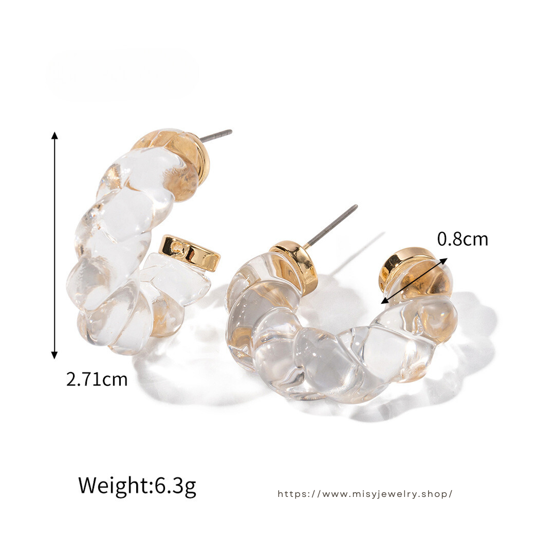 316L Clear Pierce — 着用イメージ | リング | サージカルステンレス316L | Misy Jewelry