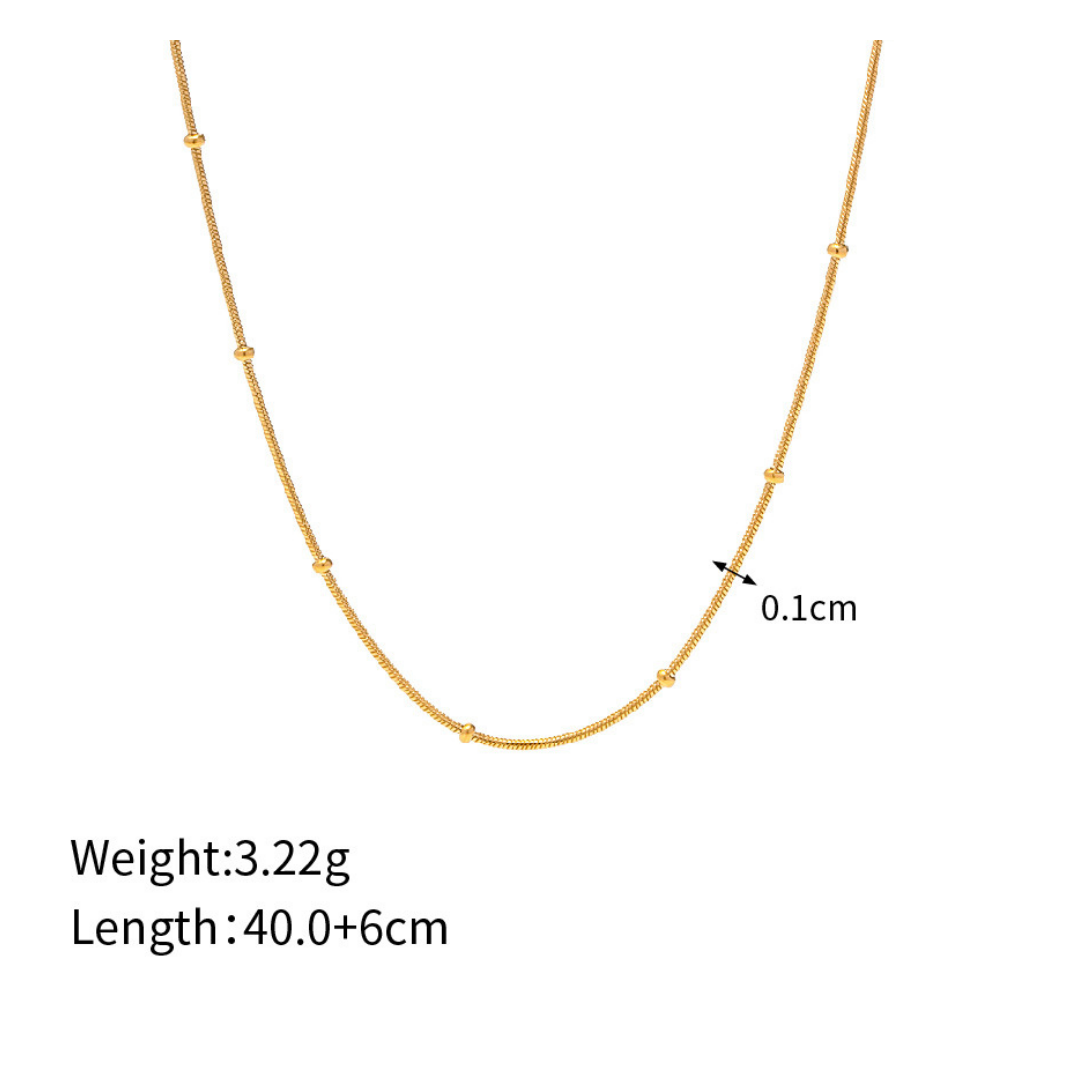 Dot Snake Necklace 詳細画像1｜Misy Jewelry