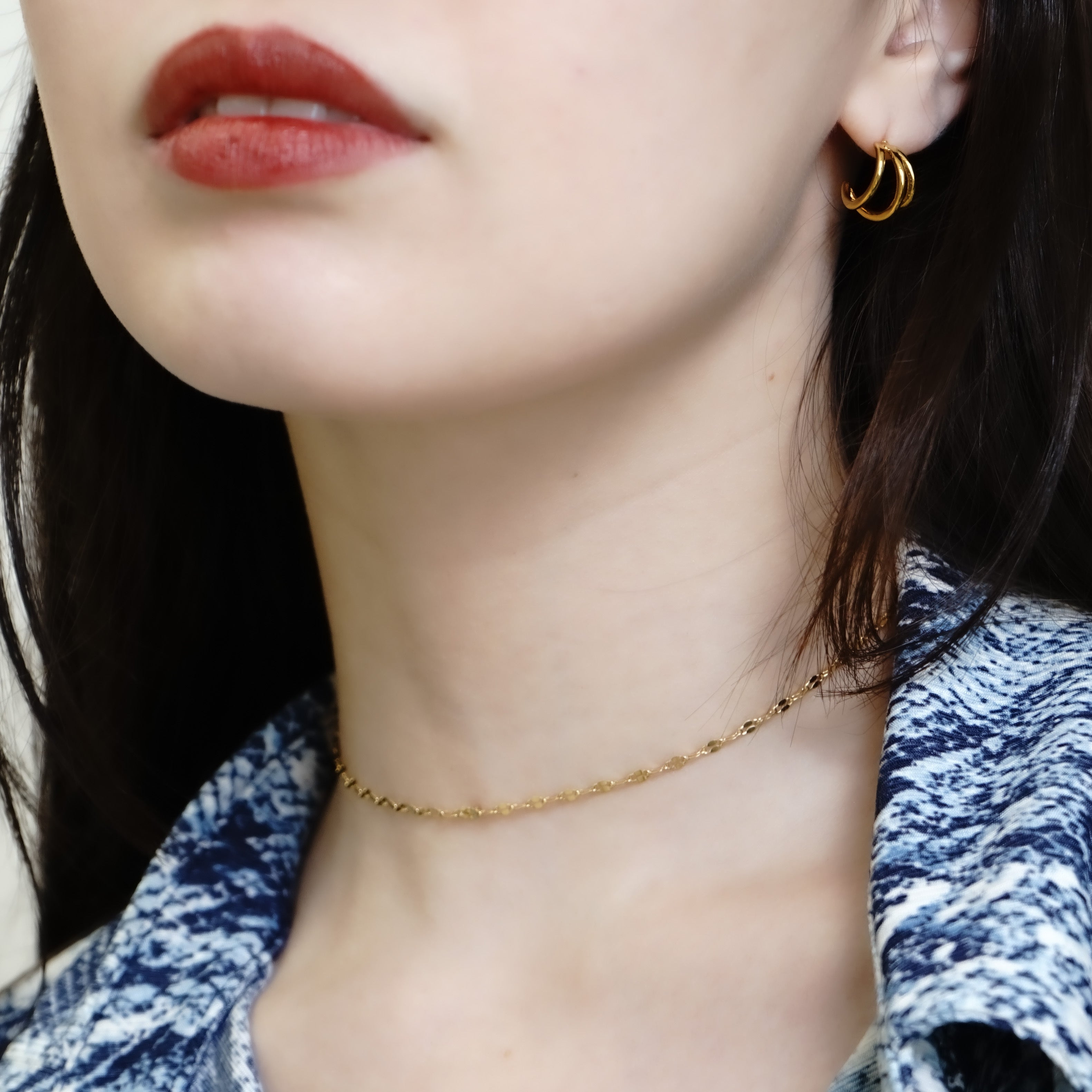 s925 Hoop pierce Triple Earrings — ディテール | リング | サージカルステンレス316L | Misy Jewelry