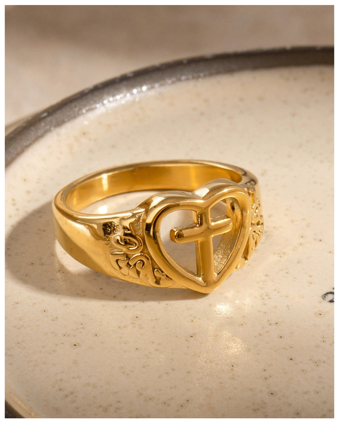 316L Heart Cross Ring — ディテール | リング | サージカルステンレス316L | Misy Jewelry