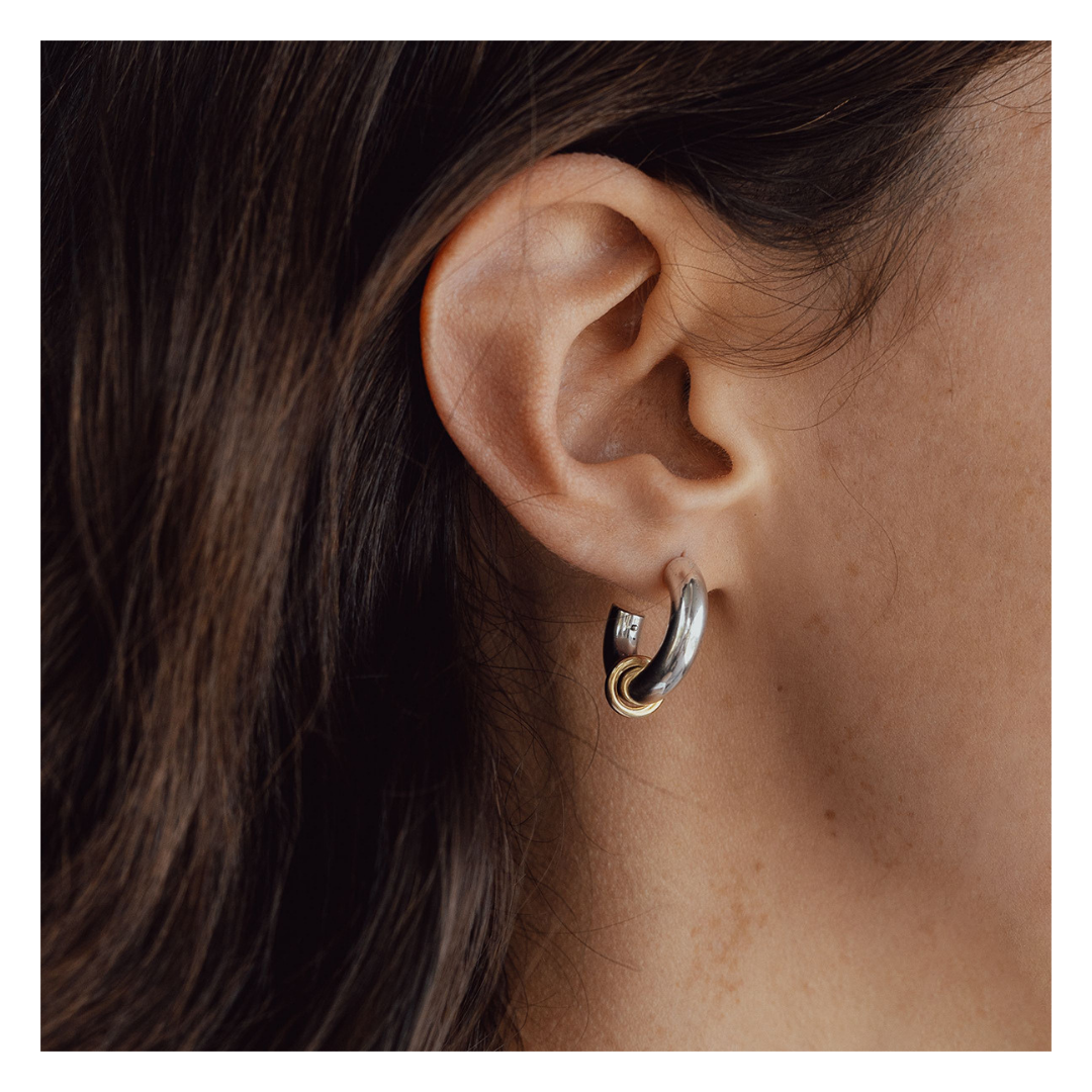 316L Hoop Bi-color Pierce - ピアス・イヤリング｜Misy Jewelry