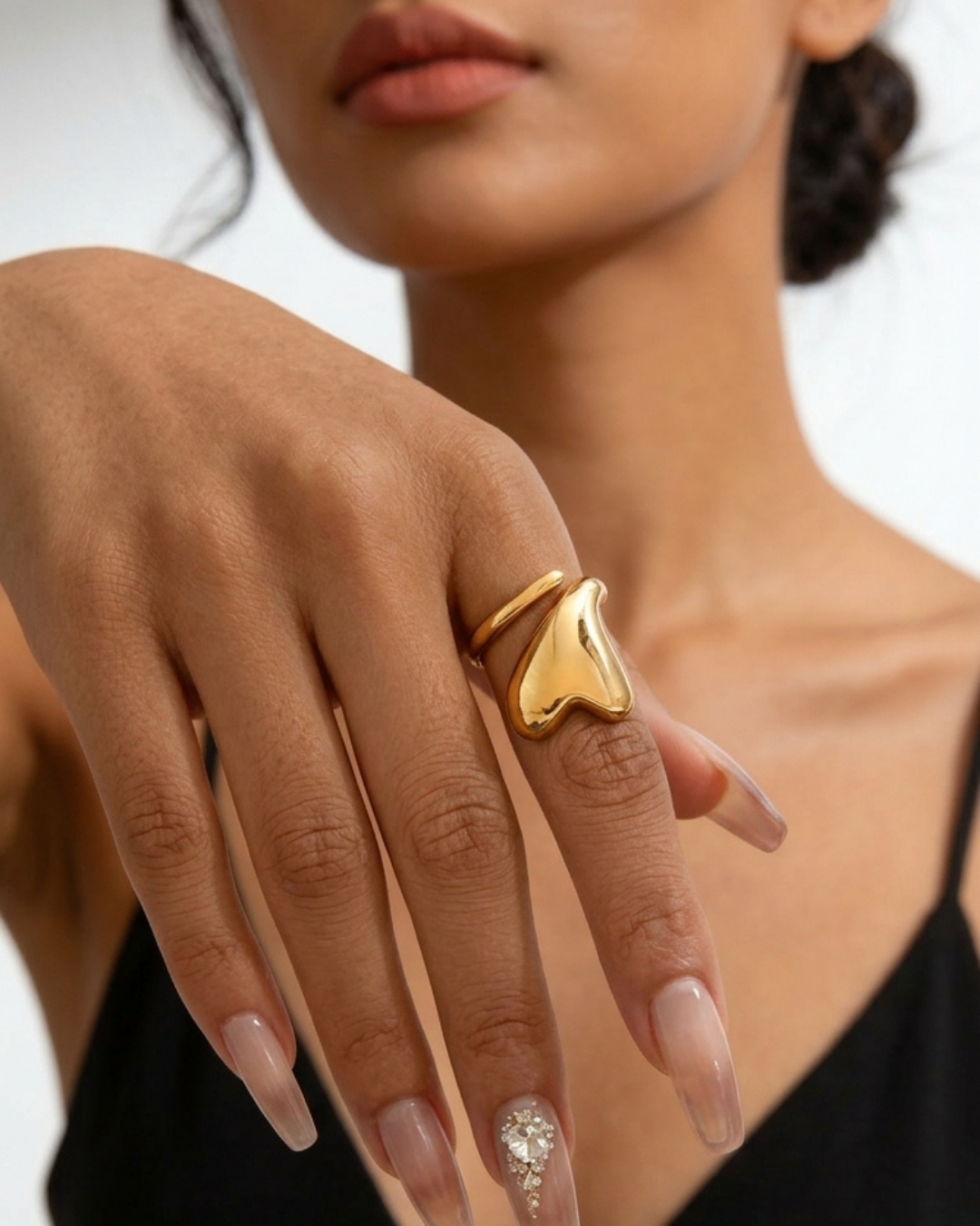 316L Cross Heart Ring — ディテール | リング | サージカルステンレス316L | Misy Jewelry