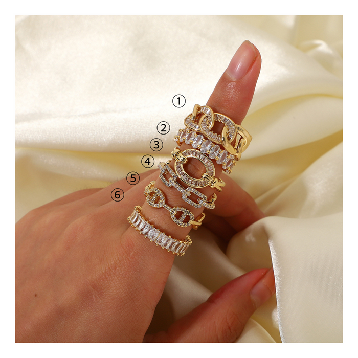 Zirconia Ring Free size 1-6