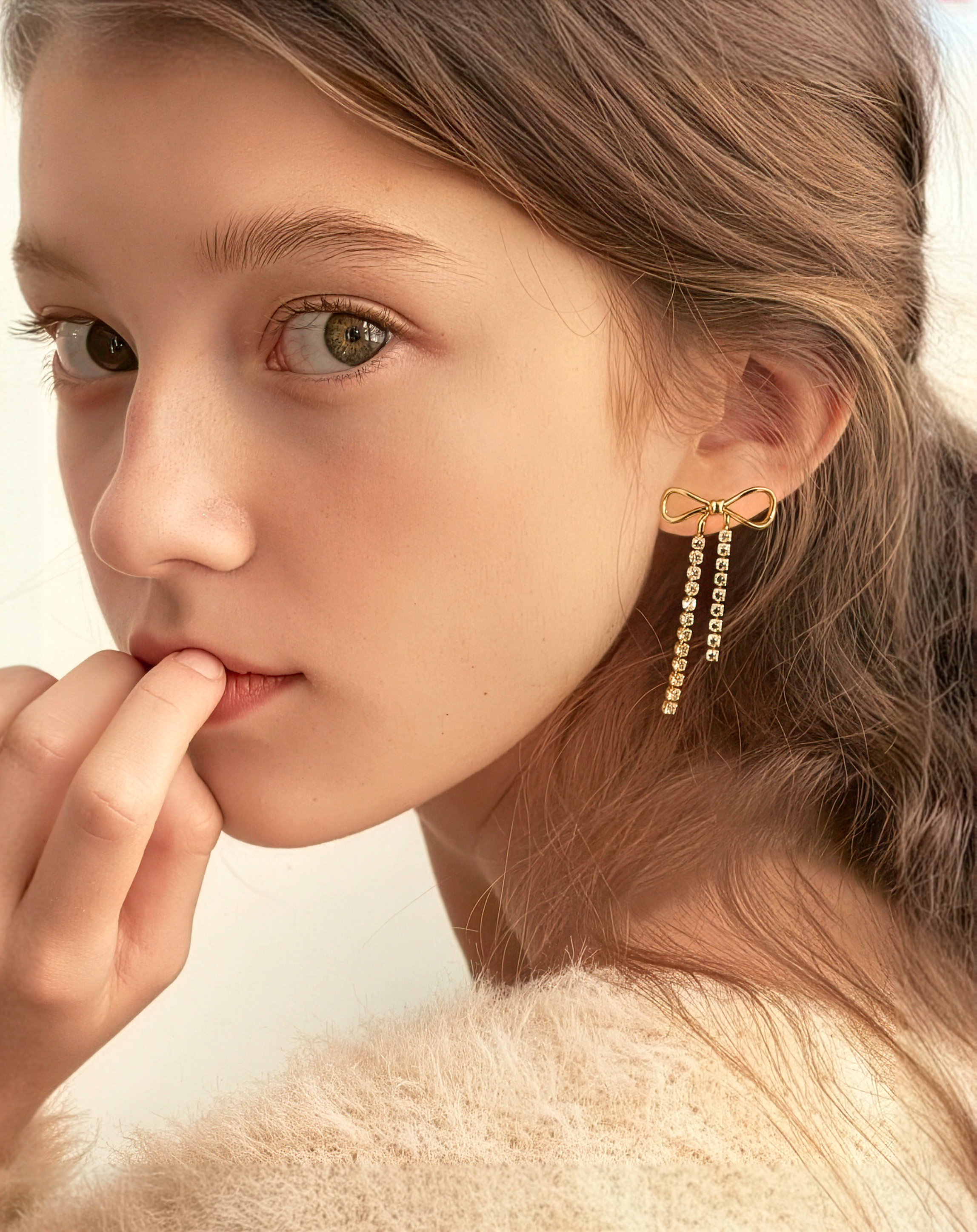 316L Ribbon Swing Pierce 詳細画像1｜Misy Jewelry