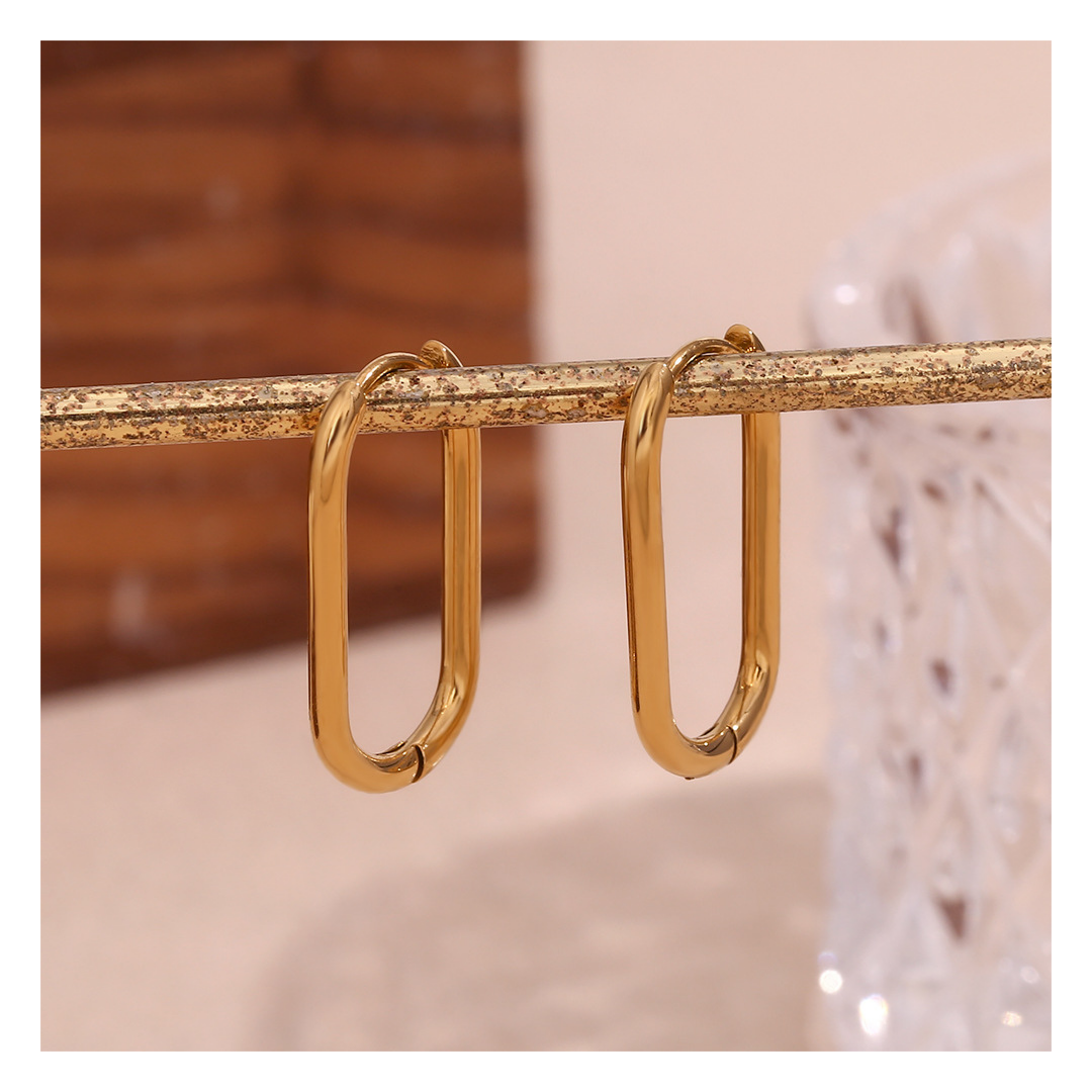 316L Oblong Hoop Pierce 詳細画像1｜Misy Jewelry