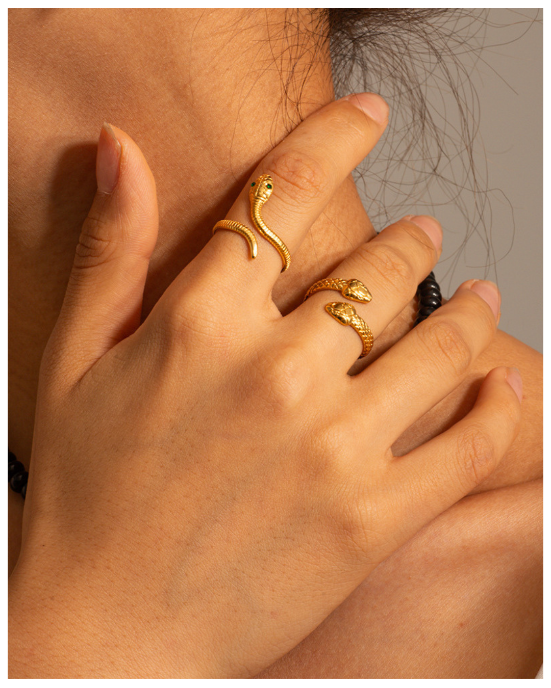 316L Snake Serpent Embrace Ring — ディテール | リング | サージカルステンレス316L | Misy Jewelry