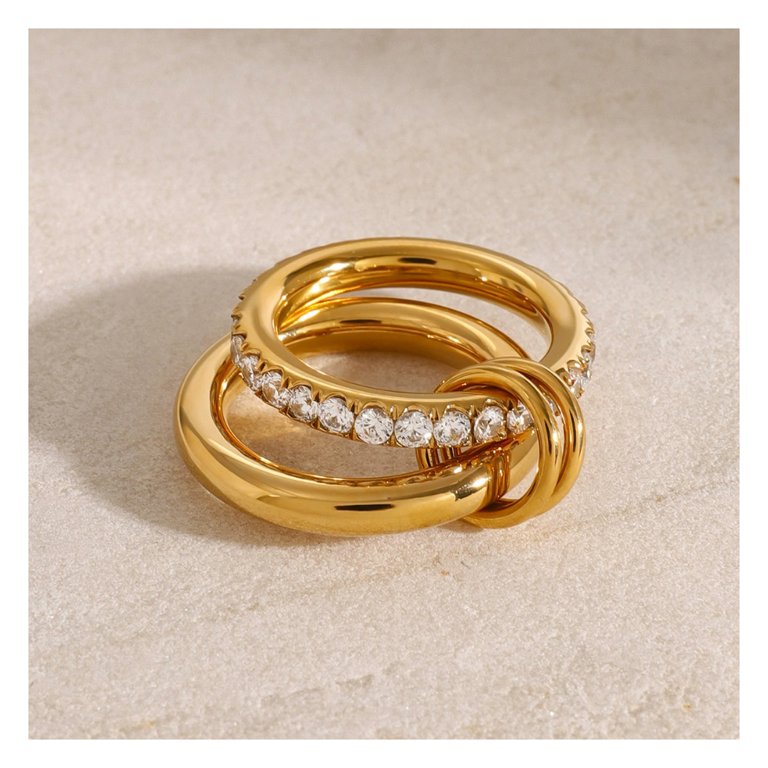 316L  Dual Shine Loop Ring 詳細画像4｜Misy Jewelry