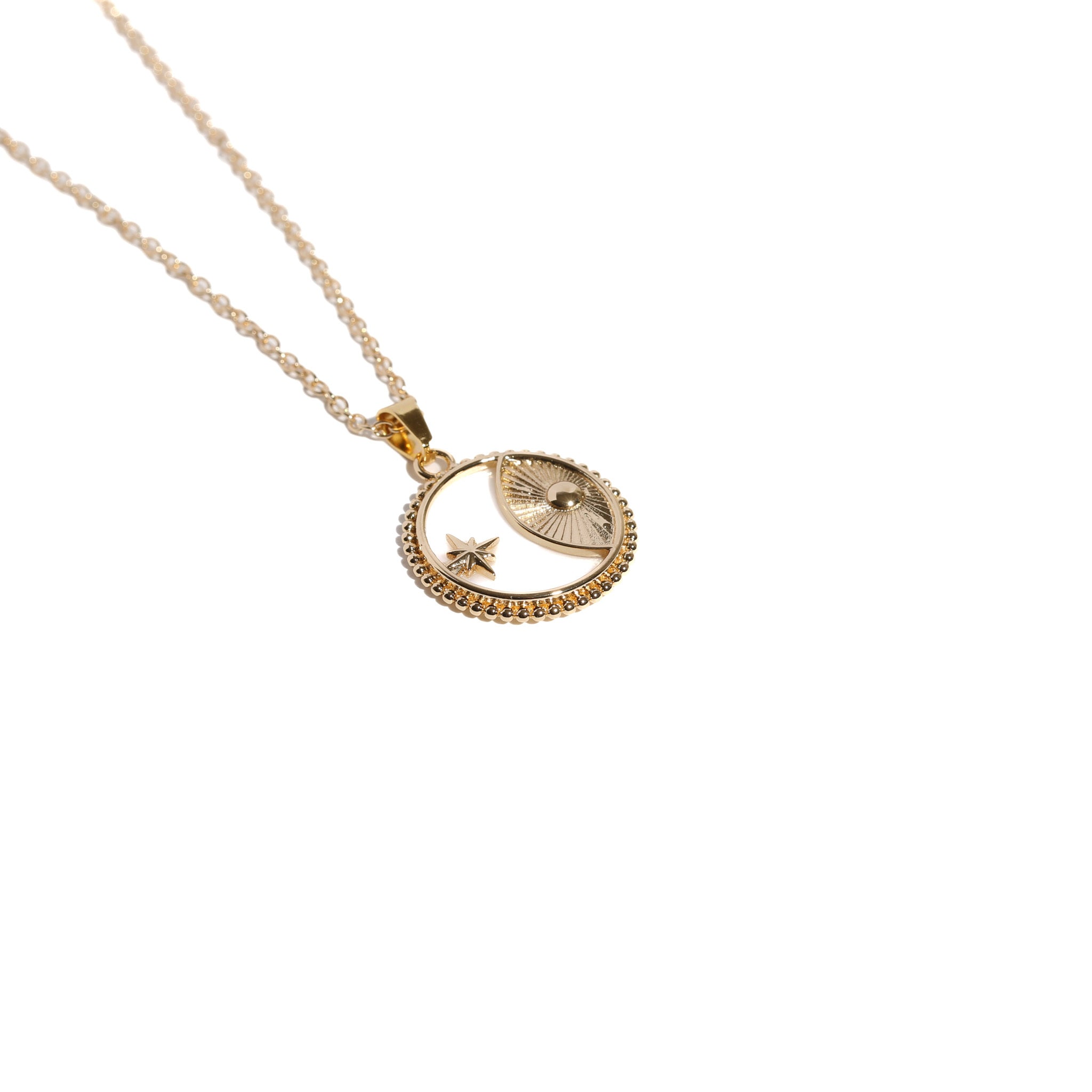 316L Moon Perl Necklace 詳細画像6｜Misy Jewelry