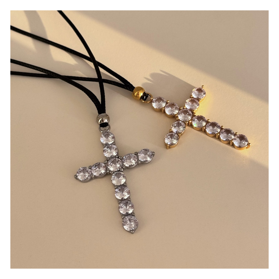 316L Rope Big Cross Necklace 詳細画像1｜Misy Jewelry