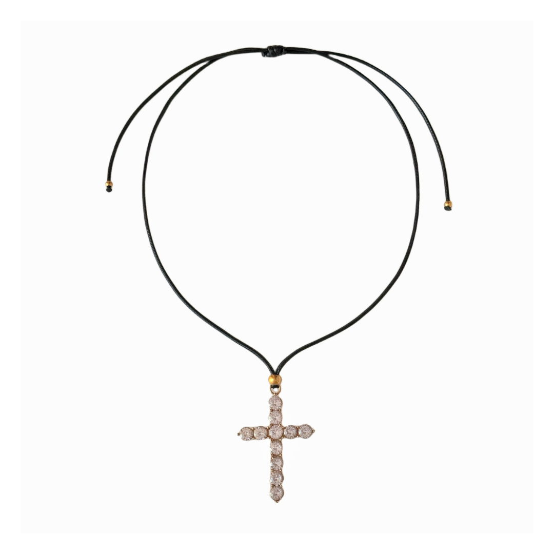 316L Rope Big Cross Necklace 詳細画像4｜Misy Jewelry