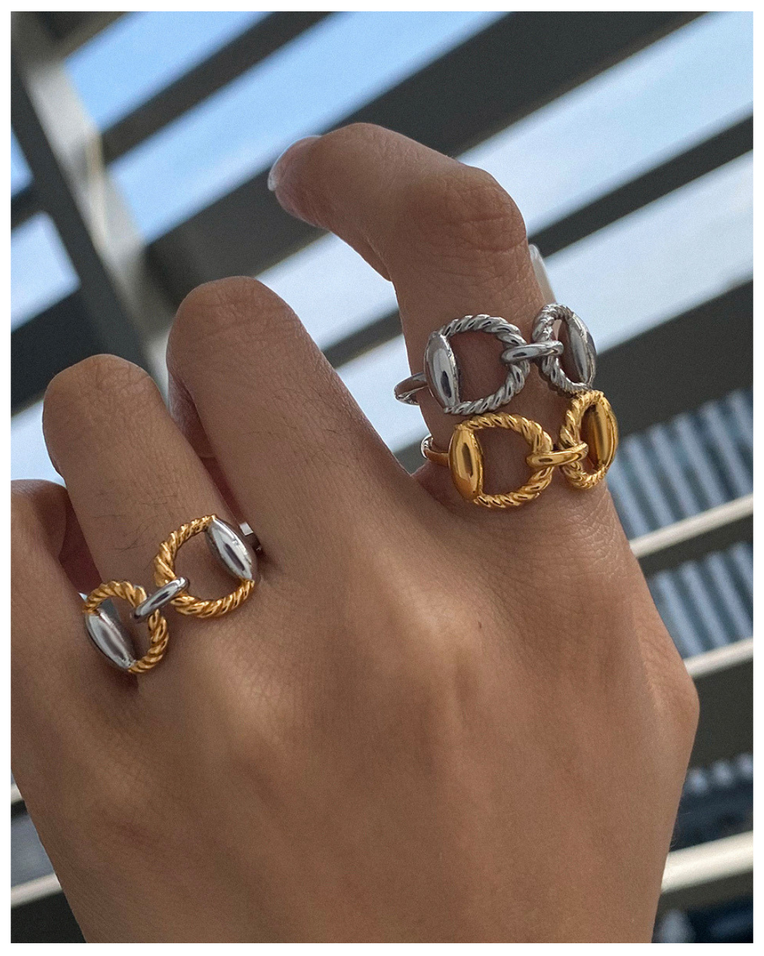 316L Twist Chain Ring — ディテール | リング | サージカルステンレス316L | Misy Jewelry