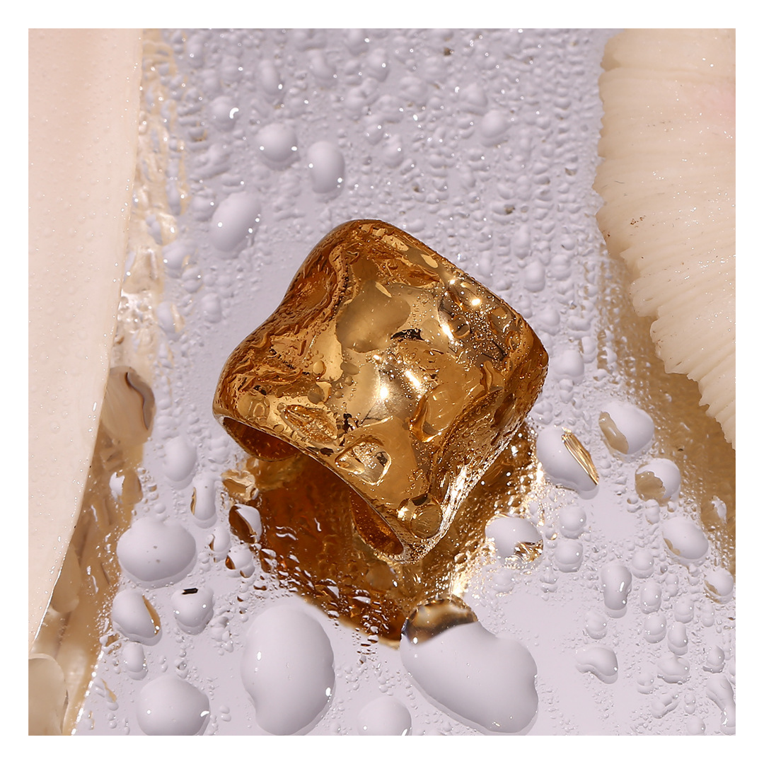 316L Wide Ring Bumpy 詳細画像4｜Misy Jewelry