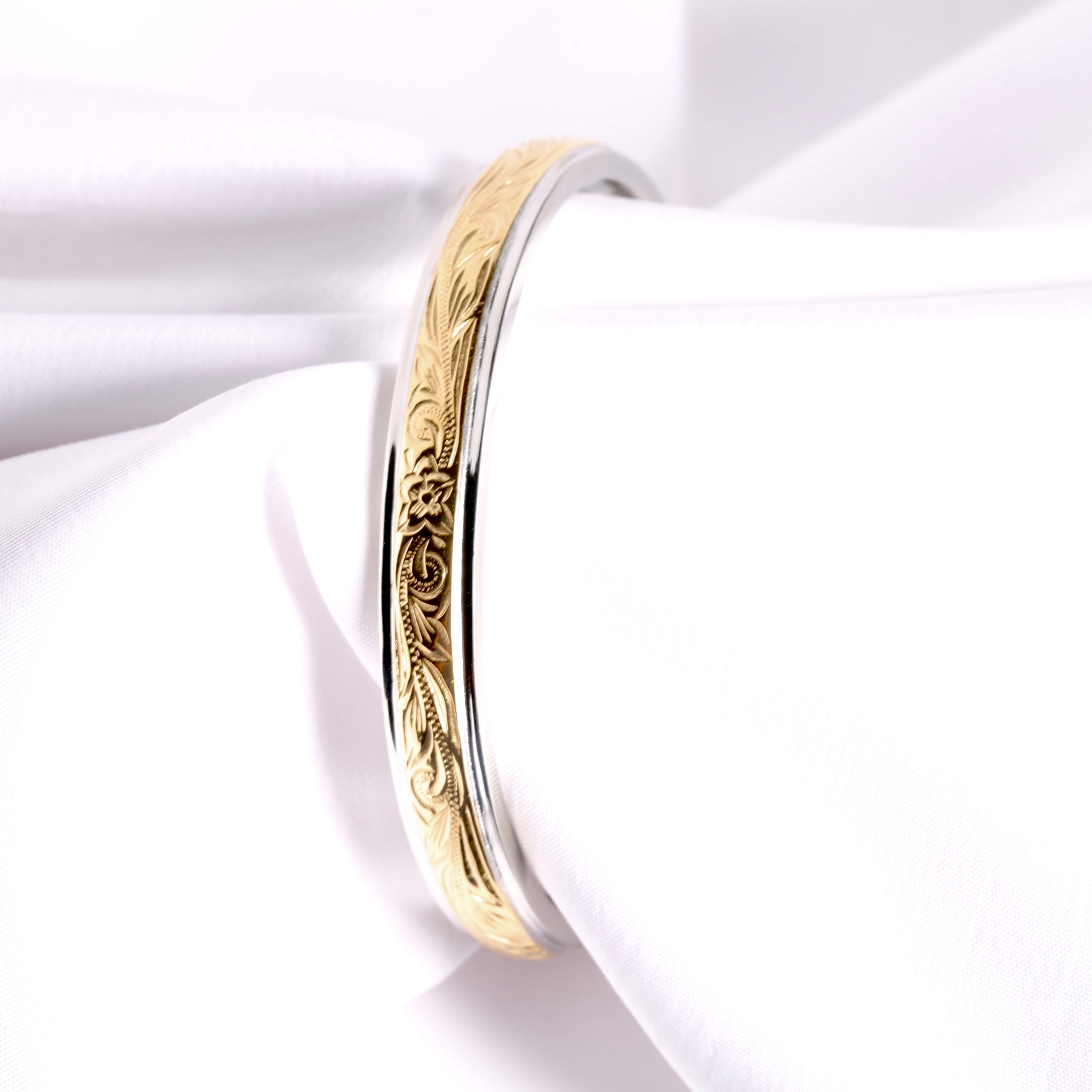 316L Hawaiian Bangle Plumeria 詳細画像1｜Misy Jewelry