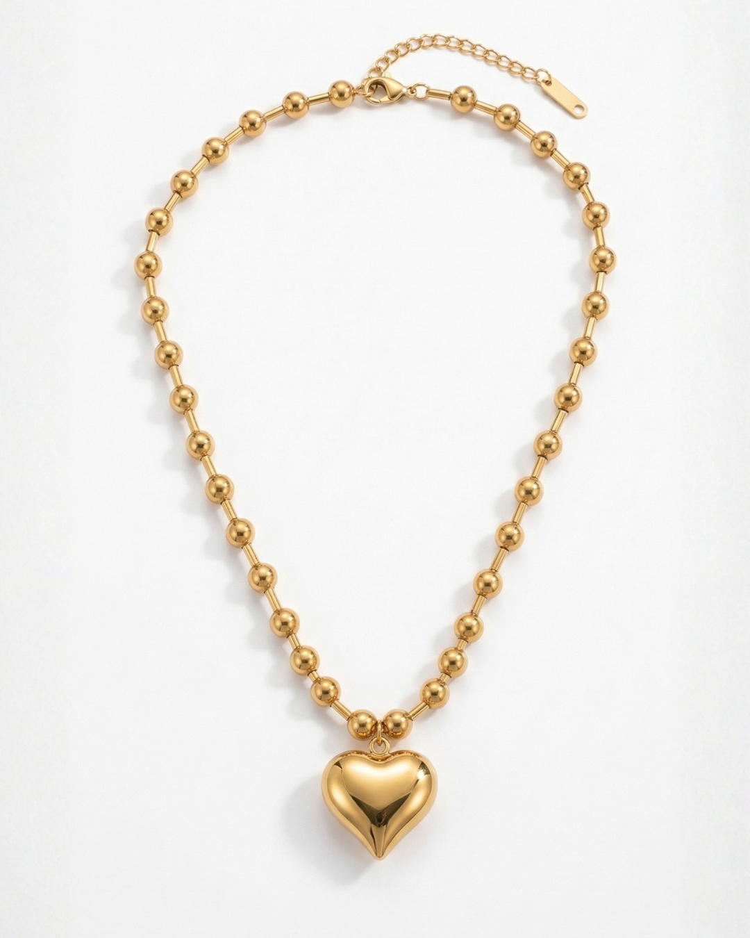 316L Ball Heart Necklace 詳細画像6｜Misy Jewelry