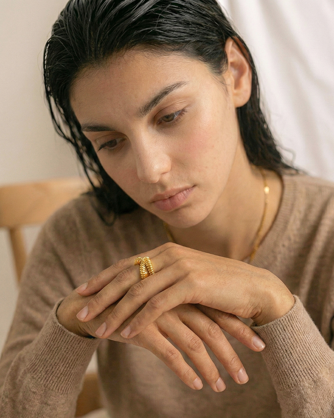316L Open X-Cross Ring — ディテール | リング | サージカルステンレス316L | Misy Jewelry